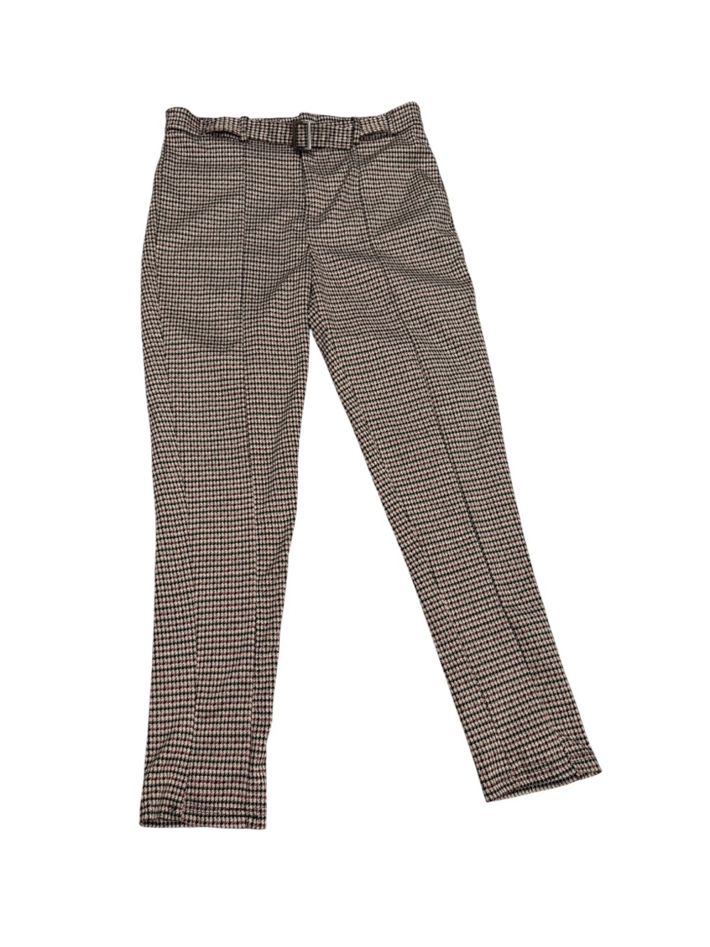 Women’s Slim Fit Houndstooth Pants - Black & White